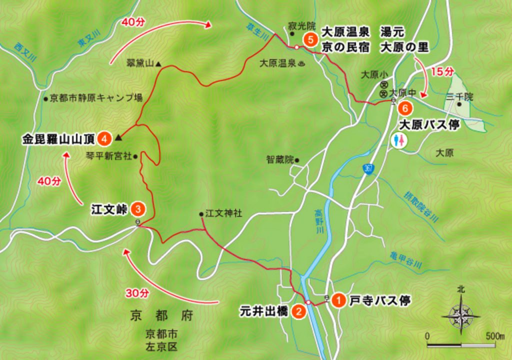 金比羅山,翠黛山,寂光院,三千院