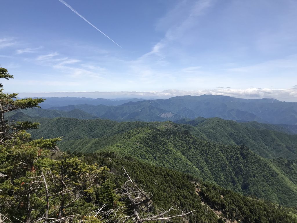 大峰山,八経ヶ岳,山頂,景色