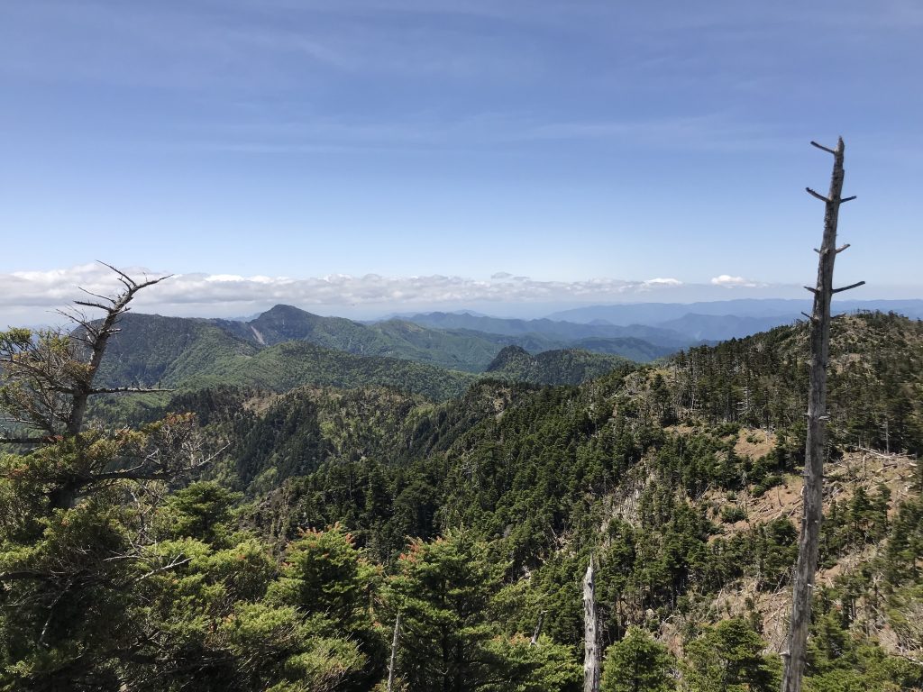 大峰山,八経ヶ岳,山頂,景色