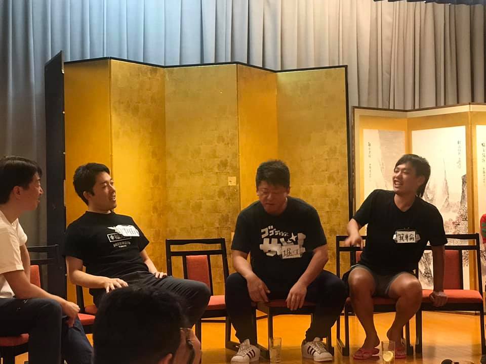 佐渡ヶ島,堀江貴文,ホリエモン,中田敦彦,箕輪厚介,オリエンタルラジオ,オリラジ中田,箕輪,鼓童,和太鼓,人狼ゲーム,たらい舟,能体験,HIU,堀江貴文イノベーション大学校