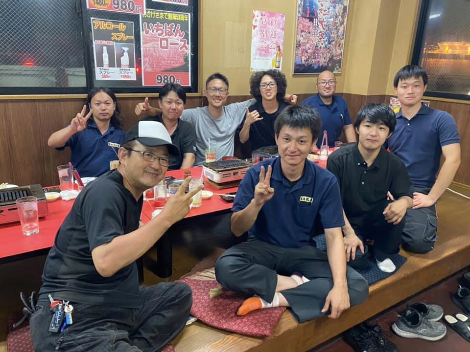 栄興運,さかえこううん,福田健児,懇親会,新入社員,新人ドライバー,新人,慰労会,焼肉屋,食事会