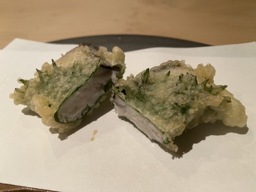 北新地のてんぷら木坂の天ぷら