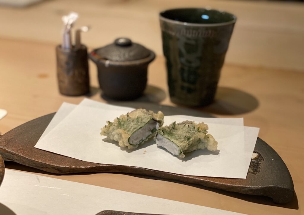 北新地のてんぷら木坂の天ぷら