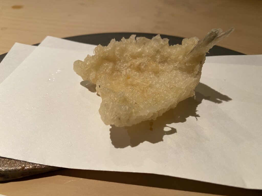 北新地のてんぷら木坂の天ぷら