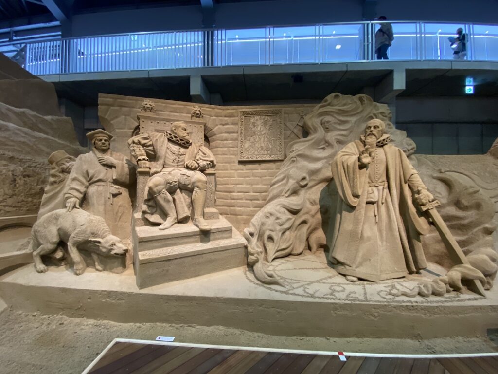 砂の美術館「チェコ&スロバキア編(Czechia&Slovakia)」ルドルフ2世とルネサンスの影響(制作者:ドミトリー・クリメンコ)