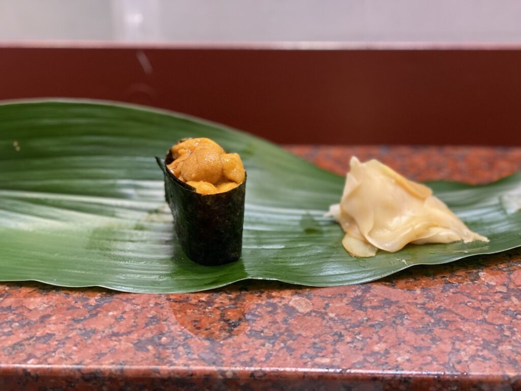 土佐鮨処おらんく家本店のウニ