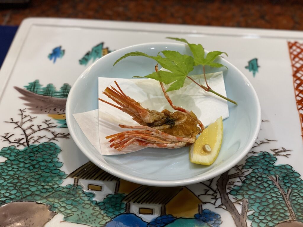土佐鮨処おらんく家本店のぼたん海老の頭